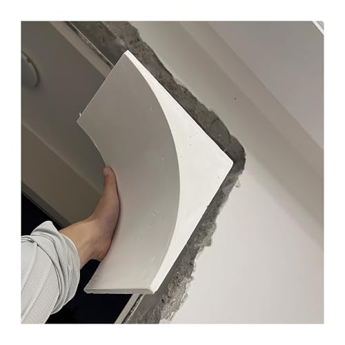 2 Pcs DIY Round Door Arch Kit, High-Density Paintable Foam Trim, Pre-Curved Design for Easy Half Circle Installation On Any Opening(15x15x15cm)