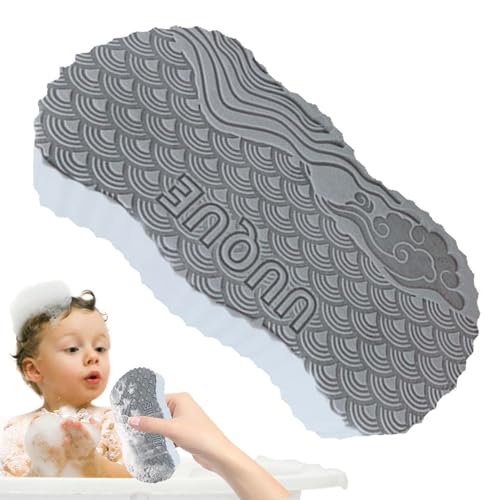 Esponja de ducha, esponja de lavado para niños | Esponjas de ducha de doble cara para baño | Espuma de bañera, baño para niños, exfoliante de baño, exfoliante corporal