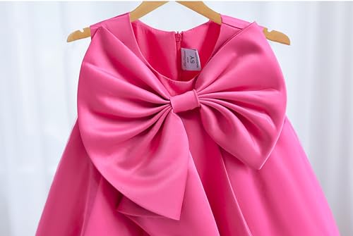 A-Line Irregular Bow Dress Fancy Tulle Formal Pageant Wedding Birthday Party Dresses2