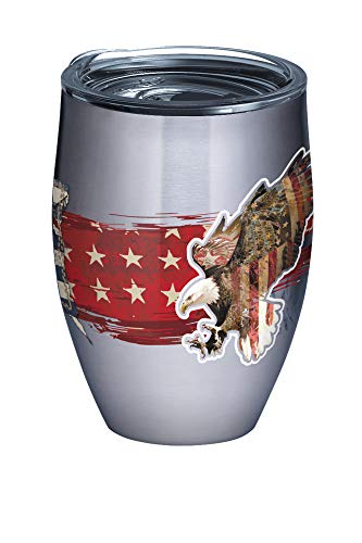 Tervis Americana Distressed Flag Triple Walled Insulated Tumbler, 12 oz, Stainless Steel