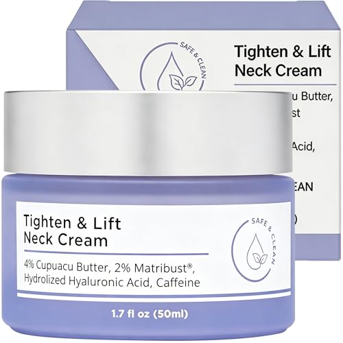 DONGTATA 50ml Neck Firming Cream Neck Tightening Anti Aging Cream for Wrinkles and Sagging Skin Hydrating Lifting Moisturiser for Neck and Chest Smooth Fine Lines Skin Care