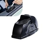 lekiliky Car Ashtray, Portable Vehicle Cigarette Ash Container with Sealed Lid, Detachable Stainless Steel Insulated Inner Liner, Universal for Most Cars, Trucks, SUVs (Black)