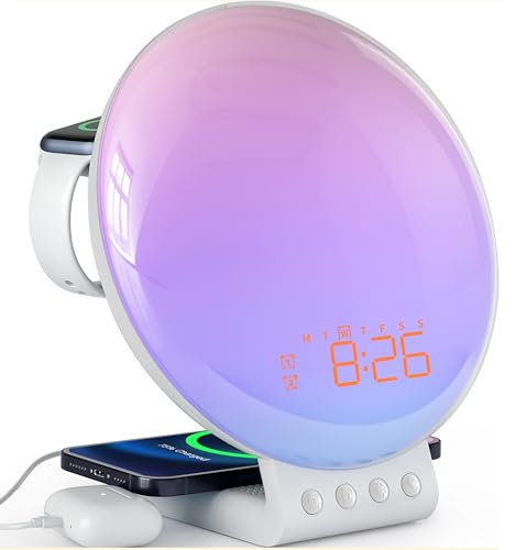 Dekala Sunrise Alarm Clock, White Noise Sound Machine, 3-in