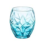 oI3tU6y vasos de agua Vaso de cristal texturizado azul, 400/500 ml, gran capacidad, sin tallo Accesorios de cocina(Grande)