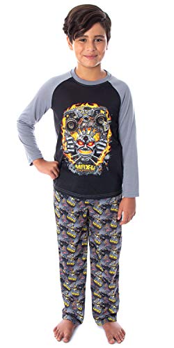 INTIMO Monster Jam Trucks Pajama Sleep Set 2 PC Boys' MAX-D Maximum Destruction (XS, 4/5)