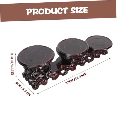 Base de madera para jarrones y antigüedades YARNOW decorativa 3