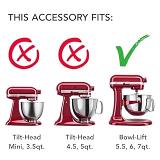 KitchenAid KA7QBOWL Stainless Steel Mixing Bowl for 7 Quart Bowl-Lift Stand Mixer