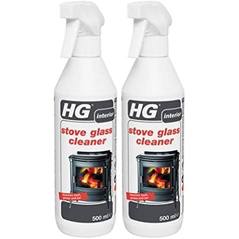 Pack of 2 HG Stove Glass Cleaners 500ml Cover