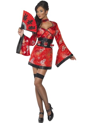 Smiffys Costume geisha vodka, robe et ceinture avec porte-verres à vodka Halloween