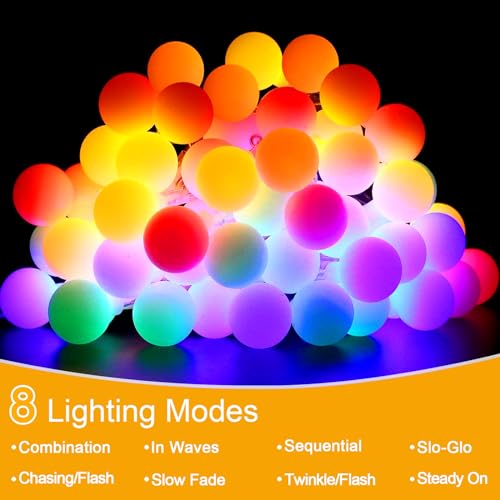 WoskjXas Solar Abrazine Light String, 12m 100LEDs Solar Decorative Lights Outdoor - Image 4