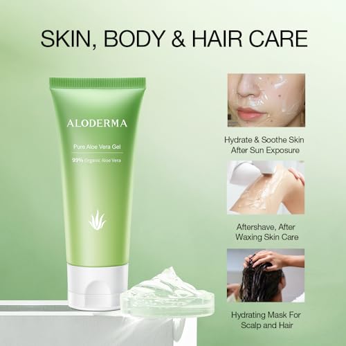 Aloderma ALDG114 99% Organic Aloe Vera Gel For Face Made Within 12 Hours Of Harvest thumb #3