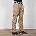 Wrangler mens Pleated Front Casual Pants, Khaki, 36W x 32L US