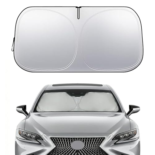 Nwgl Lexus GS GX LS Windshield Sun Shade, Custom Fit Foldable Front Window Sunshade Protector, Blocks UV Rays and Heat, Fits 1990–2025 Models by Nwgl - Used condition - US$13.37