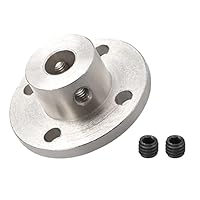 DMiotech 7mm Innen Durchmesser H13xD16 Flansch Kupplung Anschluss Starre Leitfaden Welle Unterstützung Kuppler Welle Kupplung mit Schrauben für DIY RC Modell Motoren Silber