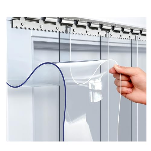 ★ Migliora l'efficienza energetica: riduci significativamente le tue bollette! Queste tende a strisce in PVC formano un'efficace barriera termica, mantenendo l'aria fresca all'interno di frigoriferi o congelatori e prevenendo la dispersione di calore da magazzini o officine. Contribuiscono a mantenere una temperatura interna costante, riducendo così il carico sui sistemi di riscaldamento o raffreddamento.