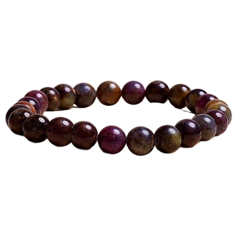 Saphir naturel 8mm bracelet en pierres véritables fait main de qualité supérieure LKBEADS