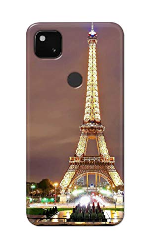 Image of PRINTFIDAA Lovers Famous Place Eiffel Tower in Paris Printed Designer Hard Case for Google Pixel 4A (4G) Back Cover -(e) RPM1009