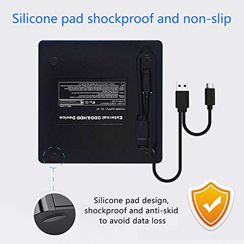 Lectora externa USB 3.0 de DVD portátil Slim miniatura 7
