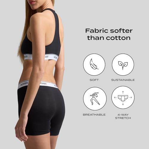 Image of Woxer Boxer Shorts for Women - 5 inch Baller Boy Shorts Underwear, Soft Modal, Chafe Free - Breathable & Moisture-Wicking