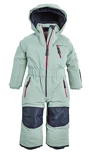 firstinstinct by killtec niños Mono de esquí/traje de nieve con capucha, impermeable FISW 31 MNS ONPC, steel mint, 122, 39908-000