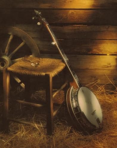 CafePress Banjo Picture Larger 10" Wall Clock for Livingroom, Kitchen, or Office