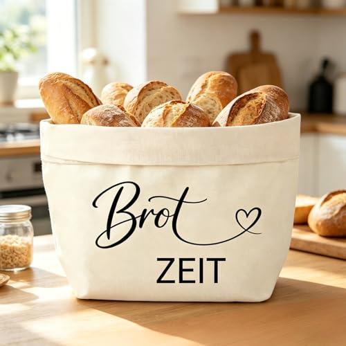 RgitFzi Brotkorb Modern Aus Doppelseitiger Baumwolle Praktischer Brötchenkorb Für Frühstück Und Abendbrot Ideale Einzugsgeschenke Wohnung Mit Liebevollem Motiv Faltbar Sowie Waschbar