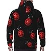 RRhgipp Art Ladybug Tracks Men'S Pullover Fleece Hoodie Hooded Sweatshirt Men'S Long Sleeve Fleece Hoodie Lightweight Black #5