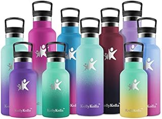 KollyKolla Kids Water Bottle with Straw | Toddler Water Bottle | Boys Girls Water Bottles for School | Stainless Steel Insulated Water Bottle | Leakproof, BPA Free | Metal Drinks Bottle Keeps Hot/Cold