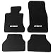 Floor Mat Compatible With 2005-2010 BMW E60 Logo 5-Series | Factory Fitment Front & Rear Nylon Car Floor Carpets Carpet liner by IKON MOTORSPORTS | ?2006 2007 2008 2009