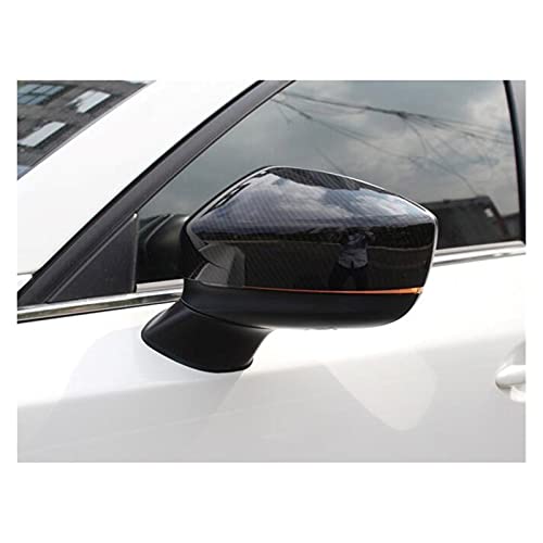 Couverture de rétroviseur Mazda CX5 pour masquer rayures ABS carbone noir - 3