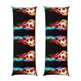 Photo Gallery fire drago roll soccer samlng - federa lunga 50,8 x 152,4 cm, morbida, traspirante, con chiusura lampo, ideale come decorazione per la casa Photo Gallery fire drago roll soccer samlng - federa lunga 50,8 x 152,4 cm, morbida, traspirante, con chiusura lampo, ideale come decorazione per la casa