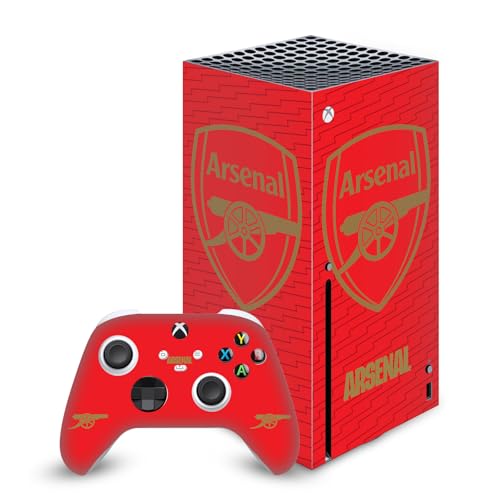 Autocollant Jeu Xbox Series X Arsenal FC Skin Vinyle Rouge Or