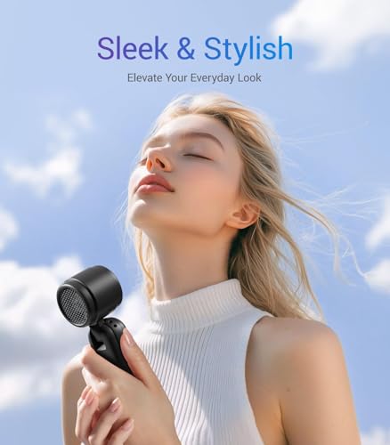 Diveblues iTurbo Portable Handheld Turbo Fan, 5 Gear High Speeds, Foldable Rechargeable Mini Hand Fans, Led Display,Powerful Turbo Airflow, 12-Hrs Cooling Small Fan Travel Essentials Beach Women Gifts - Image 6