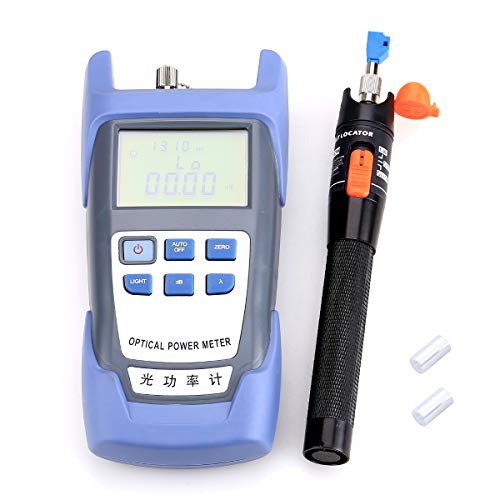 Glasfaserkabeltester-Werkzeug Mit Glasfaser-Leistungsmesser Visueller Fehlerortung 10 km FC-LC-Adapter und Keramikrohr