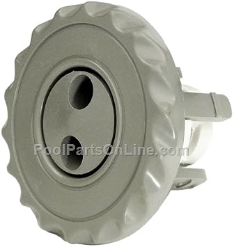 Waterway Plastics 224-1047 2-0.5 in. Deluxe Scallop Mini Pulsator Jet Internal - Gray