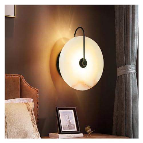Aplique LED de mármol de 16cm con base dorada para dormitorio 3