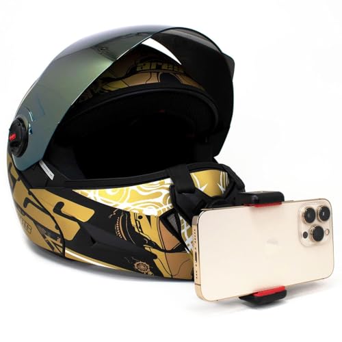 Image of Action Pro Made in India Helmet Chin Mount Strap, Compatible with GoPro Hero 13 /12 /11 /10 /9 /8 /7 /6 /5 /4, DJI Osmo, Insta360, SJCAM & Other Action Cameras (Pack of 3)