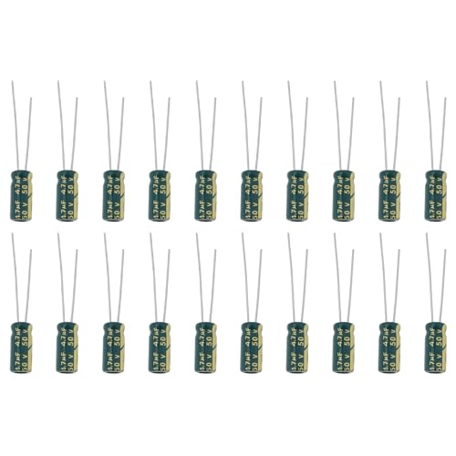 Be In Your Mind 20Pcs 4.7uF 50V 5x11mm Electrolytic Capacitor -40â„ƒ ~ +105â„ƒ Capacitor for Home Appliances DIY Circuit Board