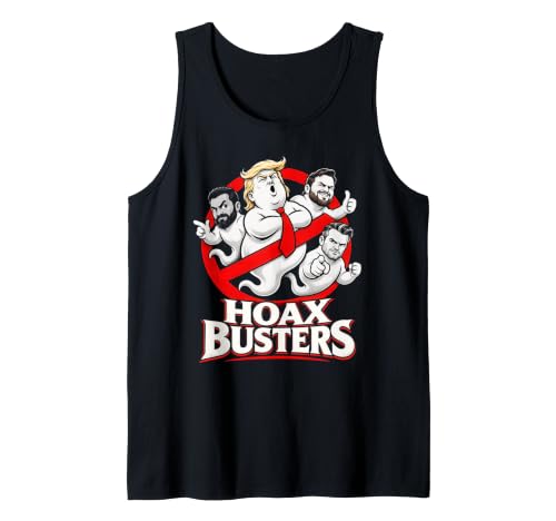 Hoax Buster 47 Political Satire Administration Humor Sleeveless Tank Top