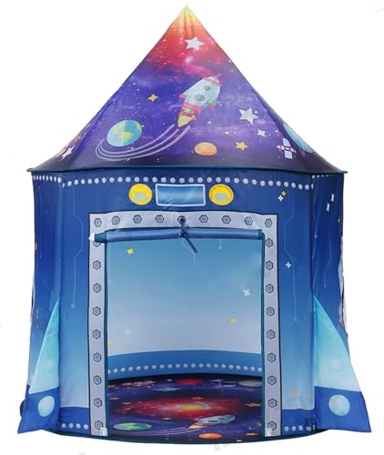 Zelt Für Kinder Spielzelt Raketenspielzelt Spielhaus Kleinkinder Jungen...