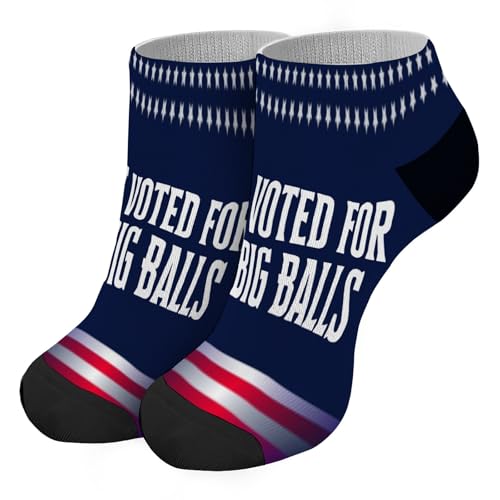 I Voted For Big Ballss D.O.G Ankle Socks Dress Socks Youth Athletic Socks FashionableSocks2