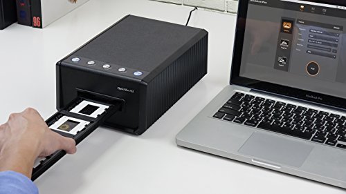 Plustek OpticFilm 135. The Motorized 35mm Slide and Negative Film CCD Scanner, with high Dynamic and 3600 DPI Resolution. Support Mac and PC