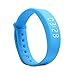 OKSPORT Smart Bracelet Watch Fitness Sports Activity Tracker Pedometers Waterproof Long Standby Display Steps Distance Calories Burned Temperature Timer Health Sleep Monitor (Blue)