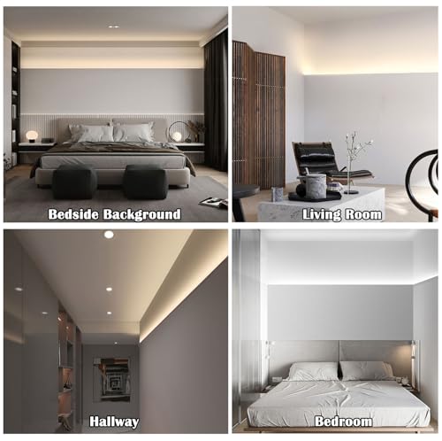 Profilé mural LED architectural en aluminium anodisé avec diffuseur haut de gamme - 8