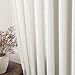 2 Panels Set Cream Linen Curtains 108 inches Long for Living Room Extra Long Back Tab Curtains Neutral Farmhouse Light Filtering Semi Sheer Linen Drapes Ceiling to Floor for Large Window Ivory 9 FT