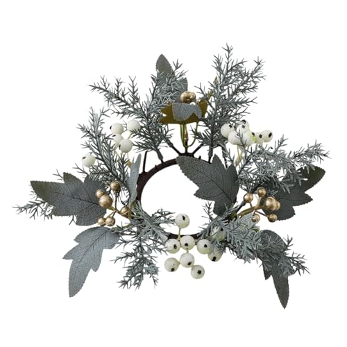 Anneaux de bougies de Noël pour piliers à offrir pour une fête de maison