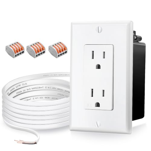 in Wall Cable Management Kit with Recessed Outlet for Wall-Mounted TVs