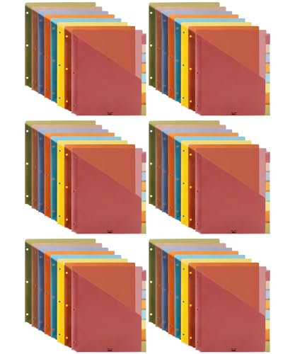Mr. Pen- Binder Dividers with Pockets and Tabs, 48 Pack