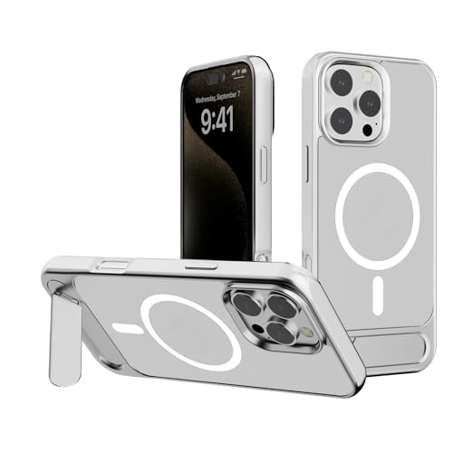 iPhone 12 �p�P�[�X ������ �}�b�g MagSafe�Ή� �X�^���h�t�� PC+TPU�f�� �ϏՌ� �y�� ���^ �����h�~ �R�p ���΂ݖh�~ ���� ������� �ǂ����G �l�C ��v �A�C�z��12 �J�o�[(�V���o�[)