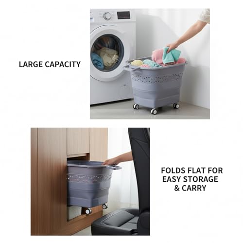 Panier à linge pliable peu encombrant pour optimiser les petits espaces - 4